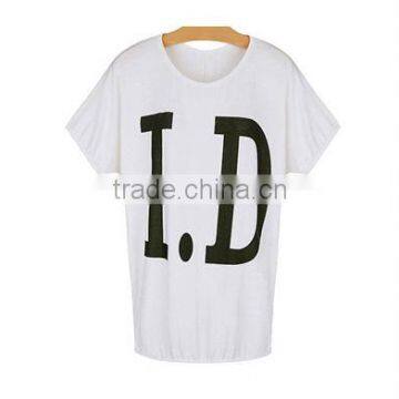 korean style short sleeve white women t shirts