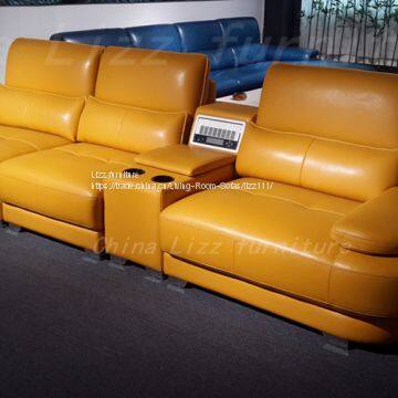 China Leisure Italy Leather Sofa Divan Furniture photo-2