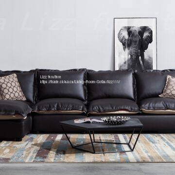 2017 Modern and Simple Leather Sectional Sofa
