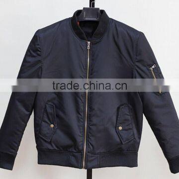 Mens popular nylon twill high quality bomber jacket