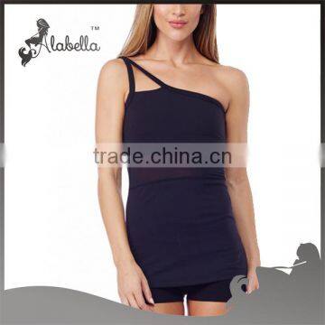 Dark romance fitness wear one shoulder tank