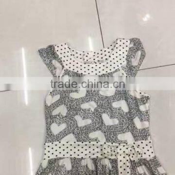 Girls China Suppliers Overruns Garment Dot Print Summer Dresses photo-4