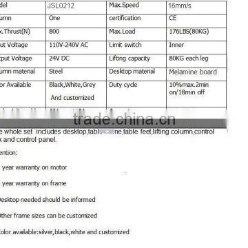 Single Motor Electric Height Adjustable Desk photo-2