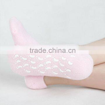 Heel Moisture Socks Gel Cushion Heel Support