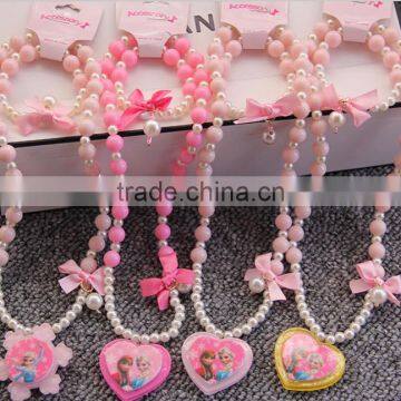Cute Carton Beads Little Girl Necklace DIY Beads Children Jewelry Customized Candy Bead Children Necklace Kids Accessories photo-3