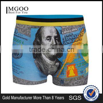 MGOO High Quality Cartoon Print Male Underwear Sexy unisex Boxer Black Jacks Young Teenagers