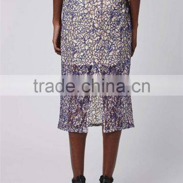 New Arrival Long Skirt Lady Cord Lace Pencil Skirt With High Waist Split See Through Clothes photo-3