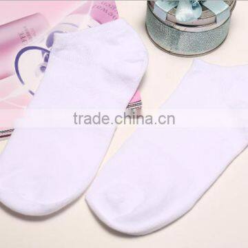 Zm40575b Factory Price Solid Color Women Socks Ladies Cotton Low-cut Liners Socks photo-3