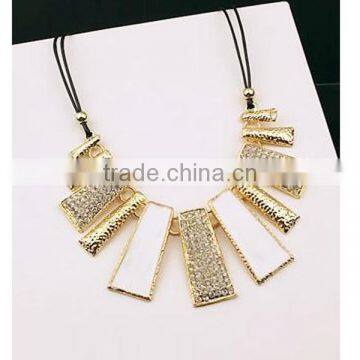 F20090N Newest Design Jewelry Necklace Irregular Pattern Leather Cord Necklace photo-4