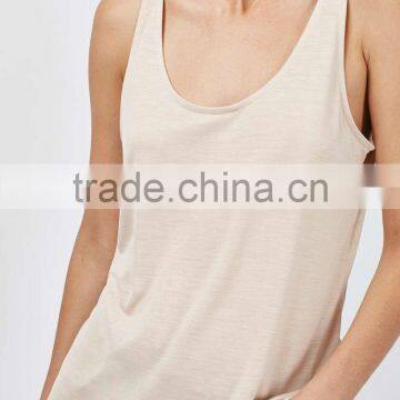 Scoop Front And Back Neckline Slinky Vest for Women photo-2