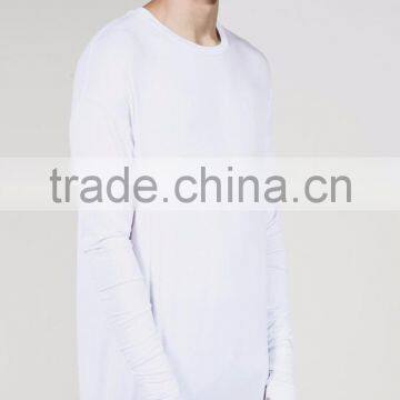 China Garment Factory 100% Cotton Long Sleeve Blank T-shirt Custom Casual Men T-shirt With High Quality photo-3