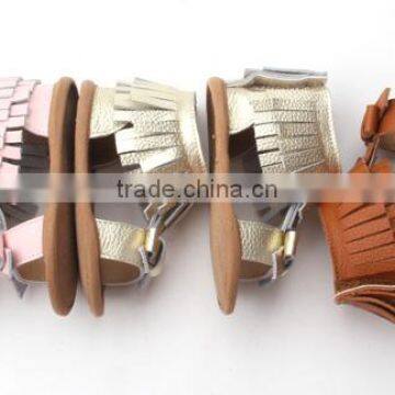 Lovely Wholesale Genuine Leather Handmade Unisex Baby Sandals photo-5