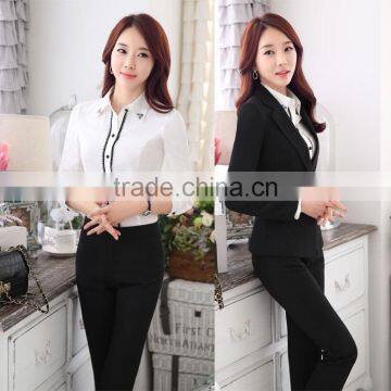 Ladies Office Uniform Designs Hotel Uniforms for Women Pants and Blouse photo-6