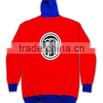 Trade Assurance BSCI Customized Design 2016 Embroidery/screenprint Wholesale Red Hoodie photo-6