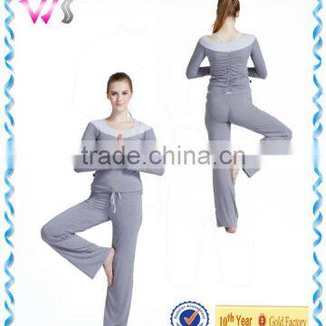 wholesale sport clothes,3-piece yoga wear,tank top,t-shirt and pant