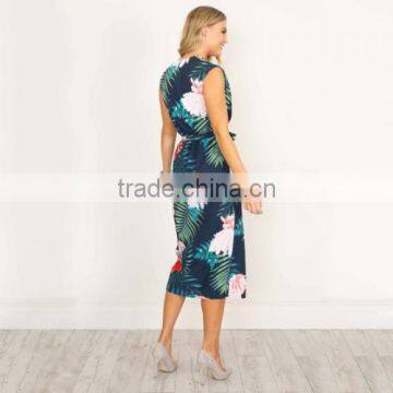 2017Guangzhou Wholesale Summer One-piece Dress Deep V Sexy Dress photo-3