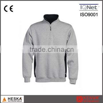 Custom 1/4zipper long sleeve sweatshirt men blank sweatshirt