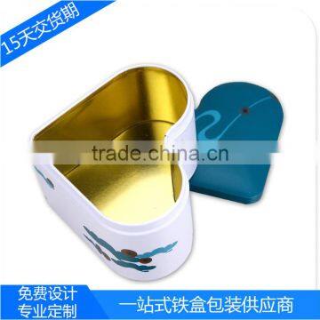 Fine Heart - Shaped Chocolate Tinplate Wallet Biscuits Box Production and Processing Matte Iron Material Metal Cans photo-3