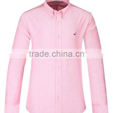 2017 New Trend Oxford Men's Long Sleeve Casual Shirt Wholesale photo-2