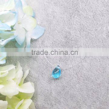 Wholesale Lemon Yellow Drop Lampwork Glass Charms Mermaid Tear Beads photo-4