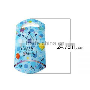 Paper Party Gift Bags Blue Crown Pattern 24.7cm x 13.6cm photo-2