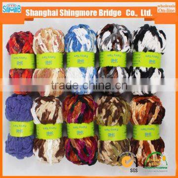 2016 Chinese Popular Colourful Polyester Fdy Yarn With 50g Ball for Knitting by Hand photo-6