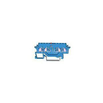 Blue 800v 18A Thermocouple Spring Terminal Block For Any Kind Of Wires
