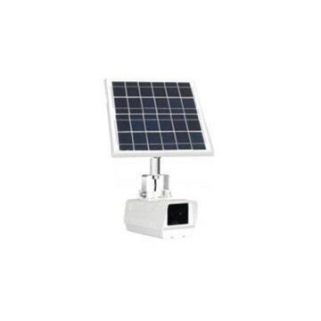 Monitoring terminal and system with solar panel