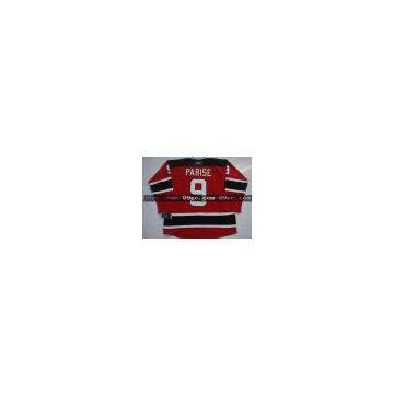 2010-NHL-Size 48-54-> #9 Zach Parise New Jersey Devils Red NHL Jersey