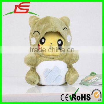 Stuffed Plush Pikachu Bulbasaur Substitute Cosplay Soft Doll