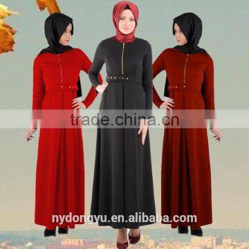 women fashion vaious color muslim hemp dress/xge muslim abaya kaftandress/ islamic muslim women dress