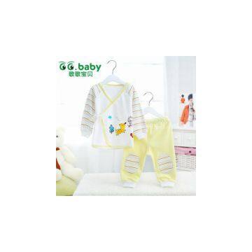 2015 Casual Striped Spring Autumn Baby Sets Three Color Newborn Clothing Sets Long Tops+Pants Babies Baby Boys Girls Suits photo-2