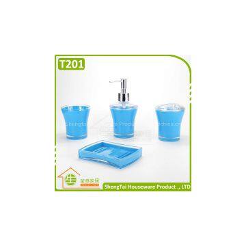 4 pieces hotel plastic bathroom set