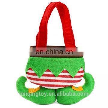 Fancy Decorative Felt Made Christmas Candy Bag In Colorful photo-3