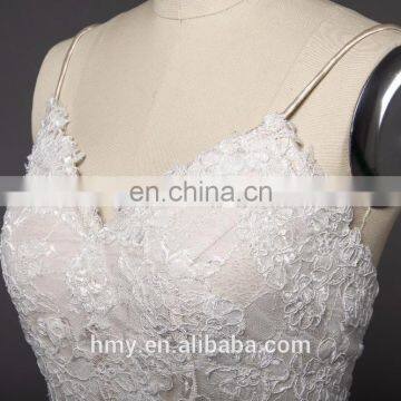 Sexy Spaghetti Strap Neckline Bridal Gowns Perspective Lace Casual Wedding Dress Bridal Gown Evening Dress photo-5