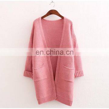 2016 Autumn and winter women pink women cardigan sweater