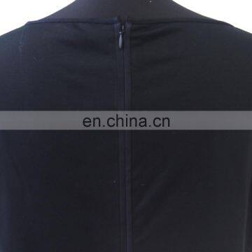 2016 Latest Fashion Black and White Embroidery Lace Ladies Dress photo-6