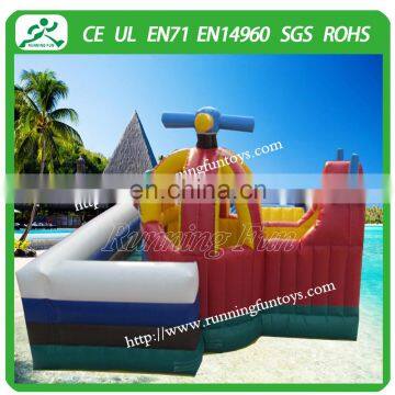 2015 good quality inflatable bouncy castle combo, inflatable bouncer slide inflatable trampoline from running fun