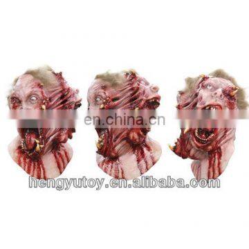 Horror Mask Realistic Creepy Halloween Costume Prop Novelty Latex Rubber