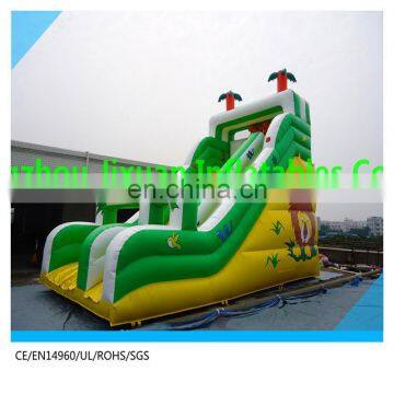 kids inflatable jungle slide ,middle size plato pvc inflatable slide toys