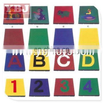 hot sale Good quality colorful cheap rubber mats for sale with printing letter for garden in china