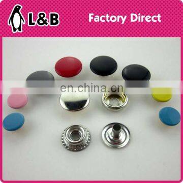 15mm stainless steel / iron / brass classic four parts snap button