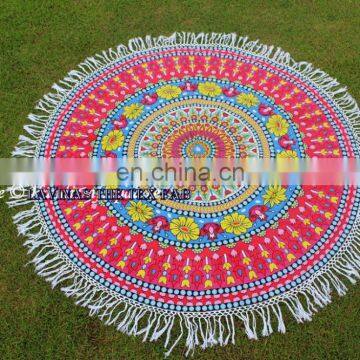 Mandala beach roundie wholesaler in india beach yoga mat