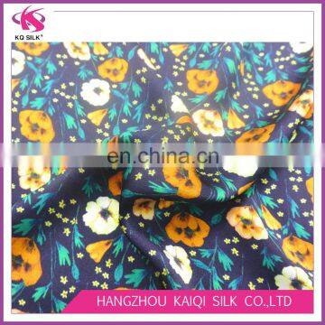 New Fashion Silk Satin Charmeuse Floral Digital Printing Fabric 100% Silk Satin Fabric for Dress | Scarf photo-4