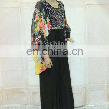 Islam Clothing Colour Mixture Modern Abaya Saudi Style Abaya Sale photo-3