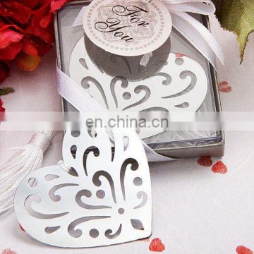 Book Lovers Heart Design Bookmark Favors