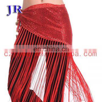 Egyptian Multy Colors Shiny Fabric Fringe Tassel Belly Dance Hip Scarf Y-2013# photo-2