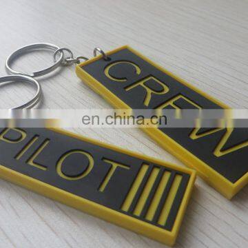 Custom 3d Soft Logo Pvc Key Chain Ring Holder photo-6
