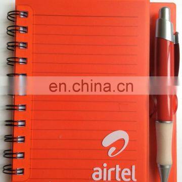 A4/A5 Spiral binding PP notebook with pen