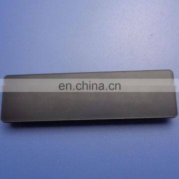 Black color blank logo hard plastic name badge plate for employee